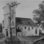 004 Kirche St. Dionysen - Ruine - gezeichnet nach dem Original von Josef Löw